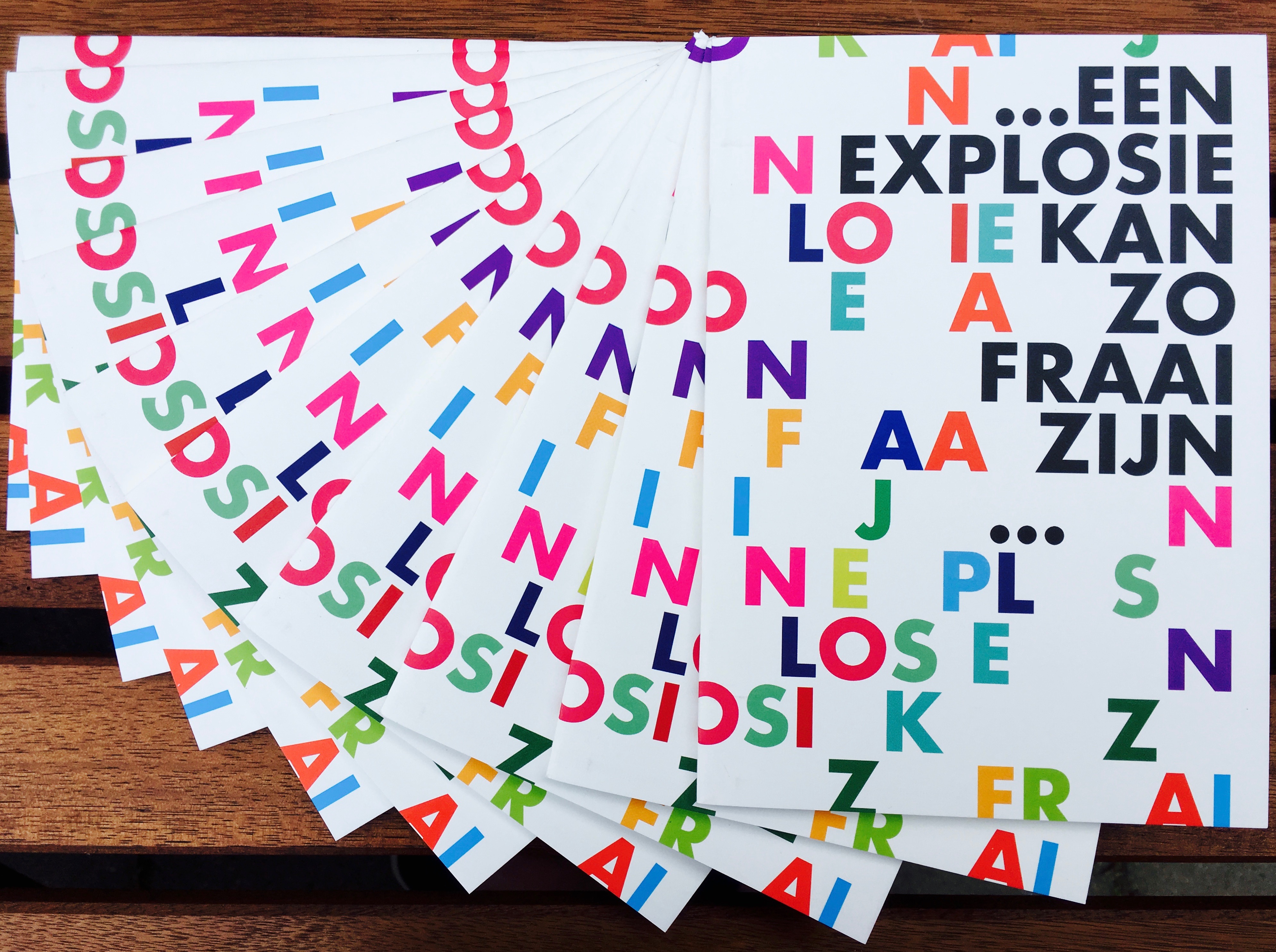 …een explosie kan zo fraai zijn